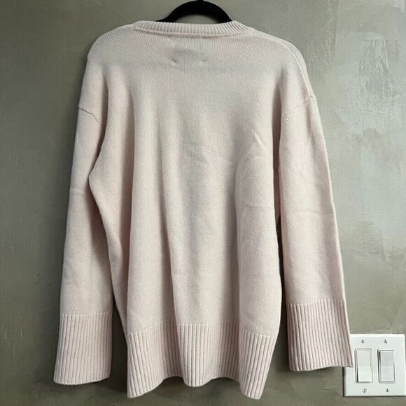 Anthropologie Kerri Rosenthal Cashmere Sweater Maggie Good Roots Pearl MED NEW - Picture 6 of 7